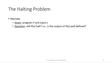 Thumbnail for entry ECS 220 6b:7.2-1 halting problem