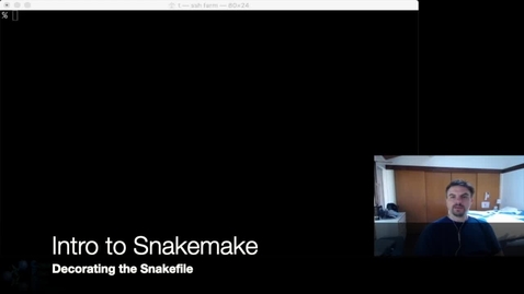 Thumbnail for entry Intro to Snakemake: Part Two