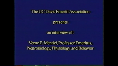 Thumbnail for entry Verne Mendel