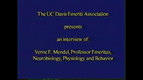 Thumbnail for Verne Mendel