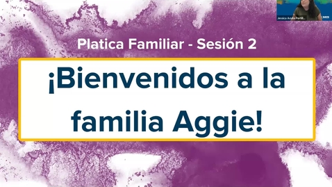 Thumbnail for Plática Familiar - Sesión 2