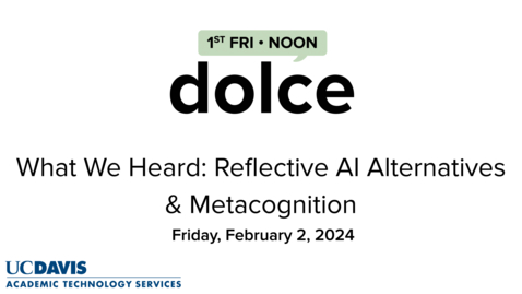 Thumbnail for Dr. Andy Jones' Video Preview of the February 2, 2024 DOLCE with Russ Carpenter and Patricia Turner