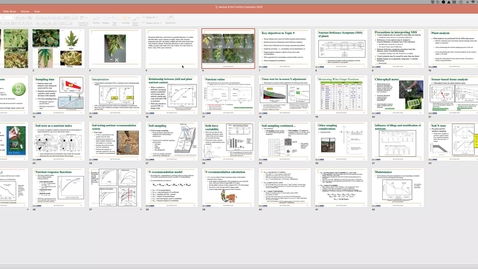 Thumbnail for Soil Fertility Evaluation Ch 9 May 12 Lecture
