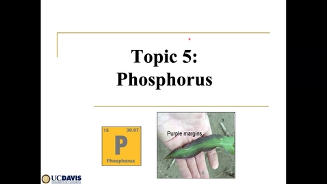 Thumbnail for entry Soil P Ch 5 May 3 Lecture