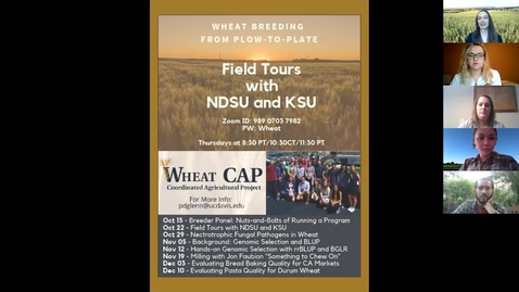 Thumbnail for entry WheatCAP Webinar Session Two - Field Tours of NDSU &amp; KSU