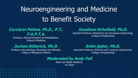 Thumbnail for Neuroengineering and Medicine to Benefit Society
