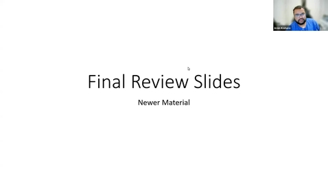 Thumbnail for Bis 103_Fiehn_Final Review Session (Newer Material): By Aron Kishore