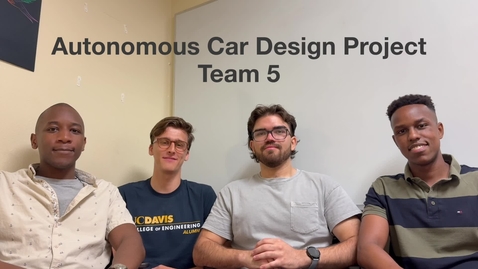 Thumbnail for EEC 195 Team 5 Final Video Spring 2025