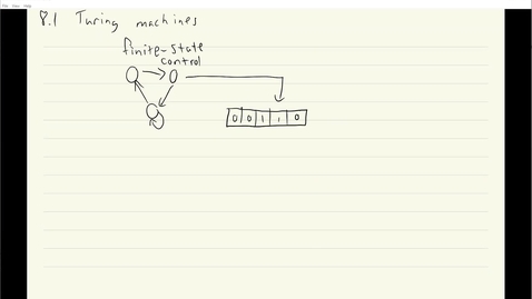 Thumbnail for ECS 120 5c:1 introduction to Turing machines (TM)