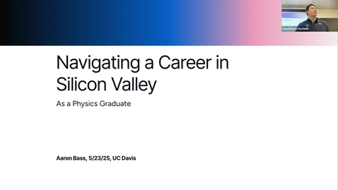 Thumbnail for Navigating an Engineering Career in Silicon Valley as a Physics Graduate