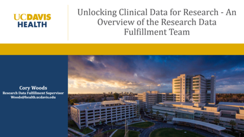Thumbnail for Unlocking Clinical Data for Research - August 2025