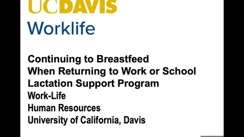 Thumbnail for Continuing to Breastfeed_Part 2
