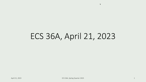Thumbnail for entry ECS-036A: 2023-04-21 13:07