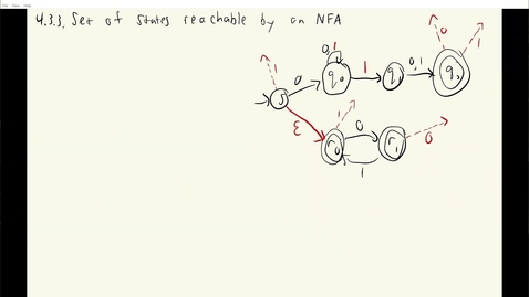 Thumbnail for entry ECS 120 2c:3 example NFA and states it could reach