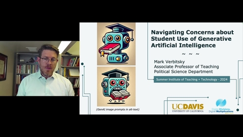 Thumbnail for SITT 2024: Navigating Concerns about Student Use of Generative Artificial Intelligence by Mark Verbisky