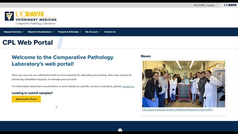 Thumbnail for CPL: Submitting A Clinical Diagnostic Sick Animal Tutorial