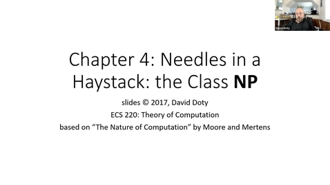 Thumbnail for ECS 220 1c:4.1 needles and haystacks