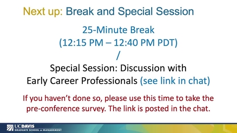 Thumbnail for entry Clip of HSI Summit Pt. 2 - &quot;Discussion with Early Career Professionals&quot; (1 hr 2 min 30 sec)