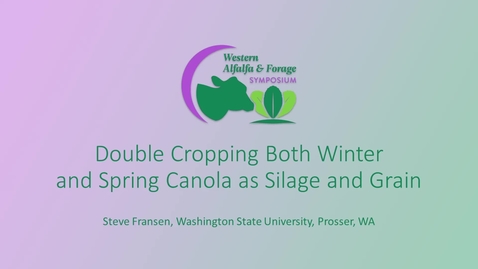 Thumbnail for Session6_Fransen_Double_Cropping_Canola