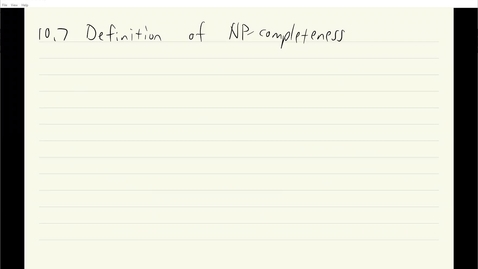 Thumbnail for entry ECS 120 8c:3 definition of NP-completeness