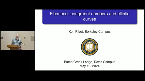 Thumbnail for entry &quot;Fibonacci, congruent numbers and elliptic curves&quot; - Winston Ko Public Lecture Series