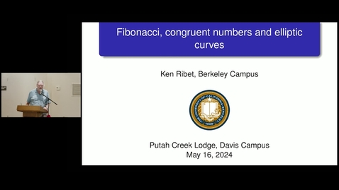 Thumbnail for &quot;Fibonacci, congruent numbers and elliptic curves&quot; - Winston Ko Public Lecture Series