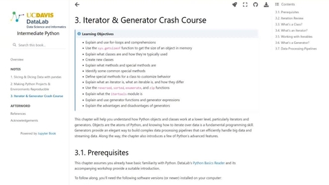 Thumbnail for entry Intermediate Python: Iterator &amp; Generator Crash Course – 2022-05-16