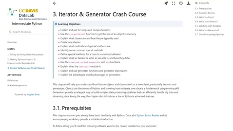 Thumbnail for Intermediate Python: Iterator &amp; Generator Crash Course – 2022-05-16