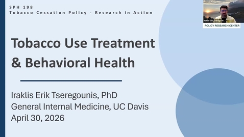 Thumbnail for SPH198 SQ 2026 Week5 - Tobacco Integration at Substance Use Disorder Treatment Facilities