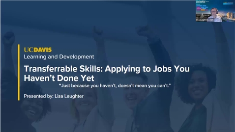 Thumbnail for Career Workshop: Transferrable Skills  4.15.24