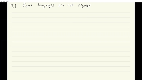 Thumbnail for ECS 120 5a:1 why we need rigor to argue that a language is not regular