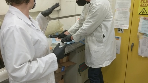 Thumbnail for Video 10 Wet Layup (wax unused, so it is stuck to mold) VLS Composites Lab MAE 237