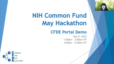 Thumbnail for entry CFDE May Hackathon - Portal Demo