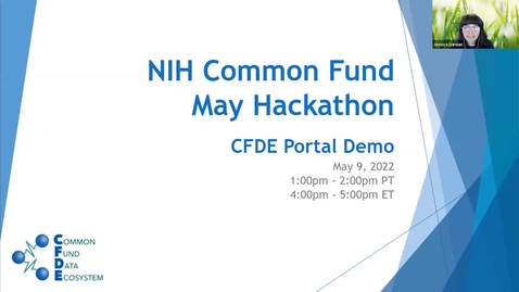 Thumbnail for CFDE May Hackathon - Portal Demo