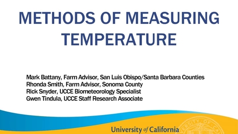 Thumbnail for Methods of Measuring Temperature