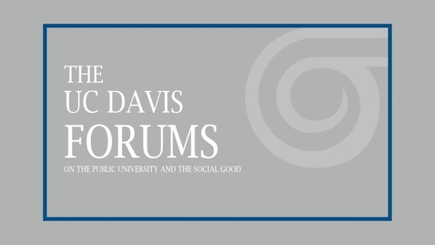 Thumbnail for entry The UC Davis Forums on the Public University and the Social Good - Charles Clotfelter - March 14, 2019