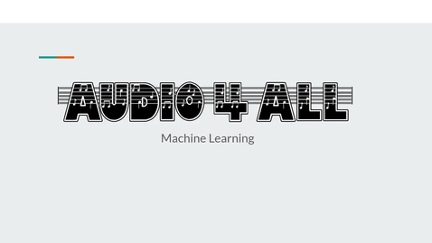 Thumbnail for Audio4All - Audio Signal Processing 