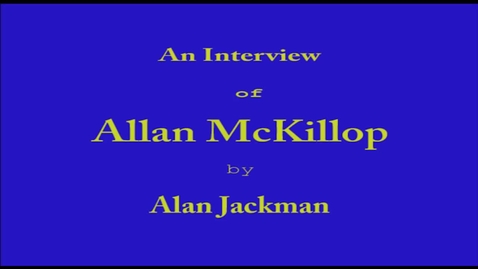 Thumbnail for Allan  McKillop