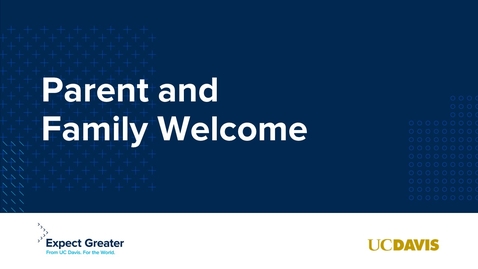 Thumbnail for Fall 2021 Parent and Family Welcome