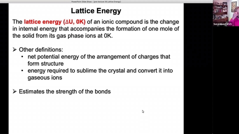 Thumbnail for CHE124a_1_Kauzlarich-pre-lecture_18_Lattice Energy