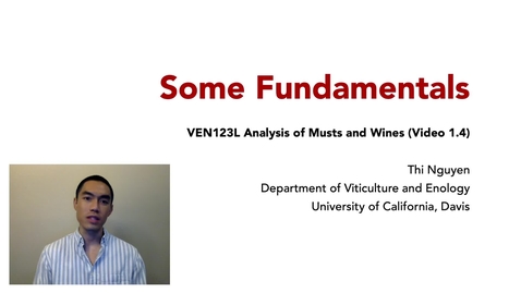 Thumbnail for VEN123L Video 1.4 - Some Fundamentals