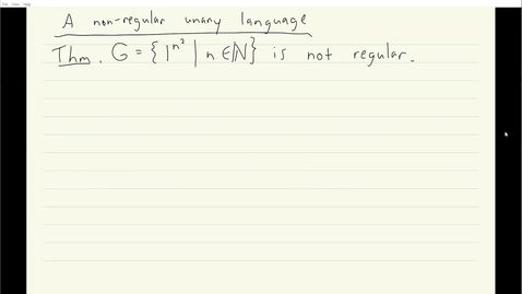 Thumbnail for entry ECS 120 5b:4 a non-regular unary language