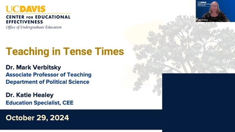 Thumbnail for Teaching in Tense Times with Dr. Mark Verbitsky