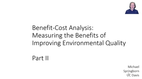 Thumbnail for Lecture 6 - Environmental valuation - Part 2