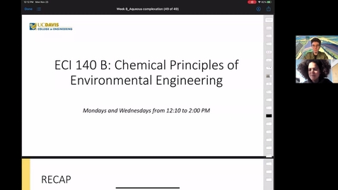 Thumbnail for entry ECI 140B Lecture November 23, 2020