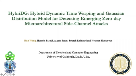 Thumbnail for entry HybriDG: Hybrid Dynamic Time Warping and Gaussian Distribution Model for Detecting Emerging Zero-Day Microarchitectural Side-Channel Attacks