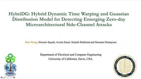 Thumbnail for HybriDG: Hybrid Dynamic Time Warping and Gaussian Distribution Model for Detecting Emerging Zero-Day Microarchitectural Side-Channel Attacks