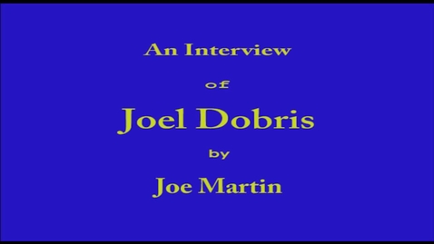 Thumbnail for entry Joel Dobris