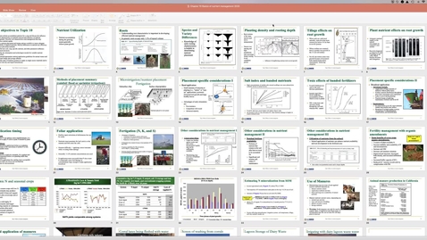 Thumbnail for entry Fundamentals Nutrient Management Ch 10 Part 1 May 17 Lecture