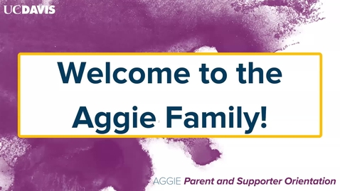 Thumbnail for Aggie Parent &amp; Supporter 2025: Session 1